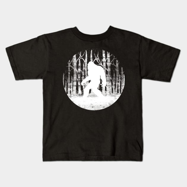 Sasquatch Kids T-Shirt by Tesszero
